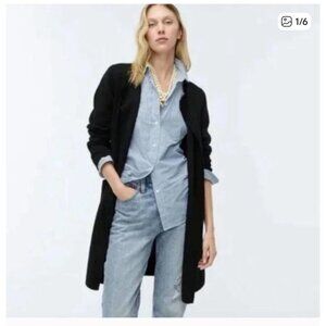 J. Crew Factory Vanessa XXS Black Knit Cardigan Coatiagan Jacket AN051